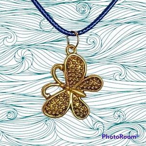 Butterfly charm necklace